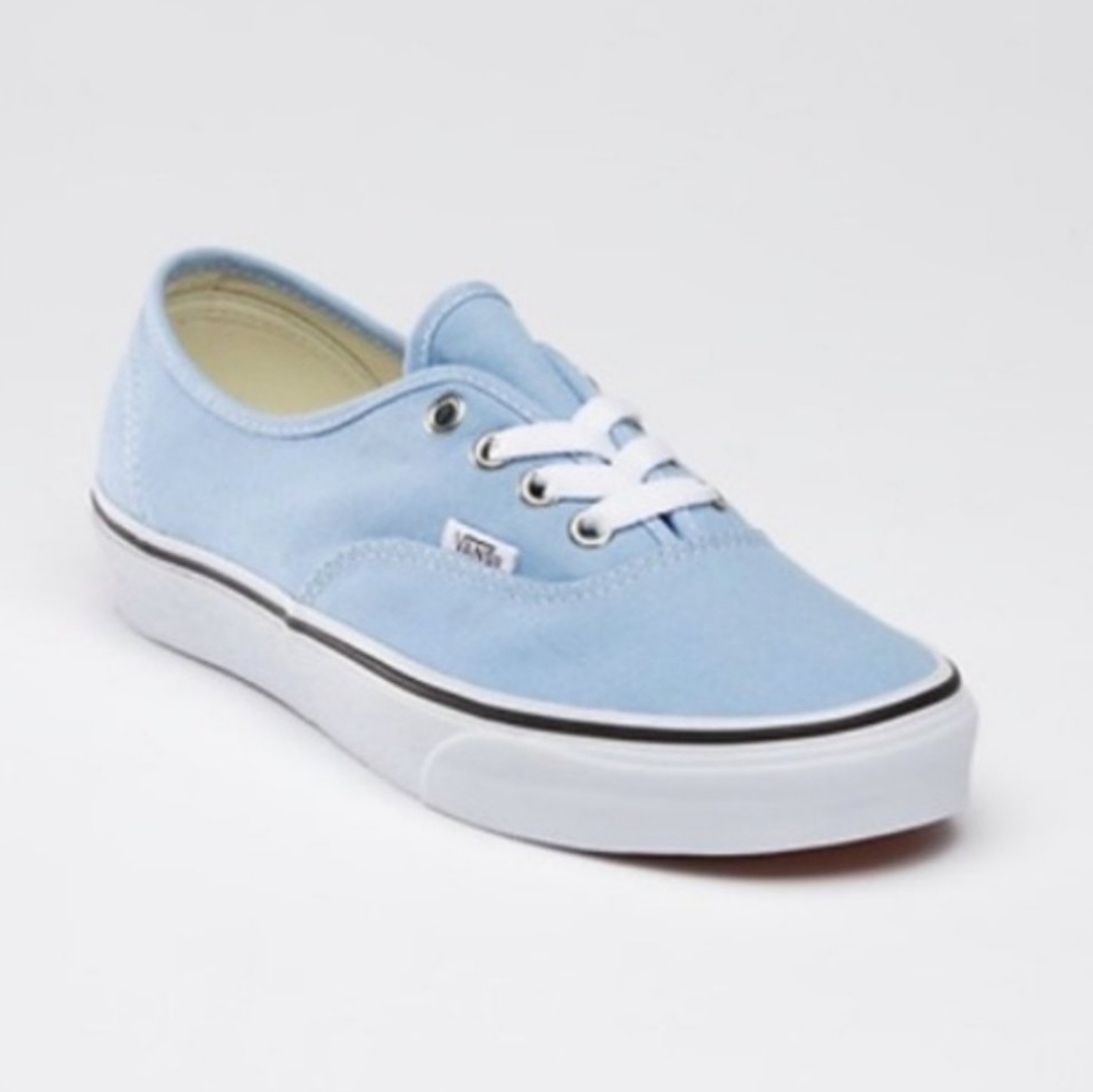 Like New! Baby Blue Vans Sneakers